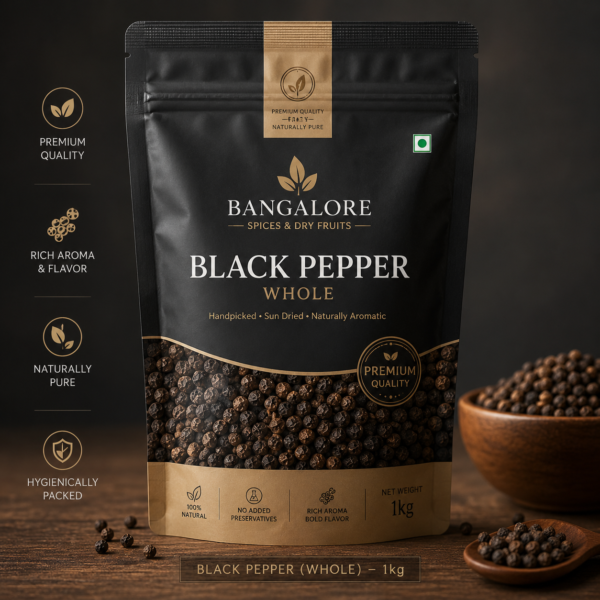 Black Pepper (Whole) - 1kg