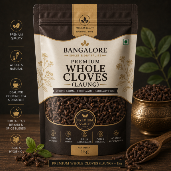Premium Whole Cloves (Laung) - 1kg