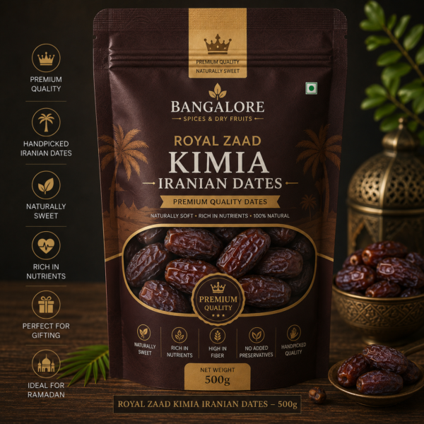 Royal Zaad Kimia Iranian Dates – 500g