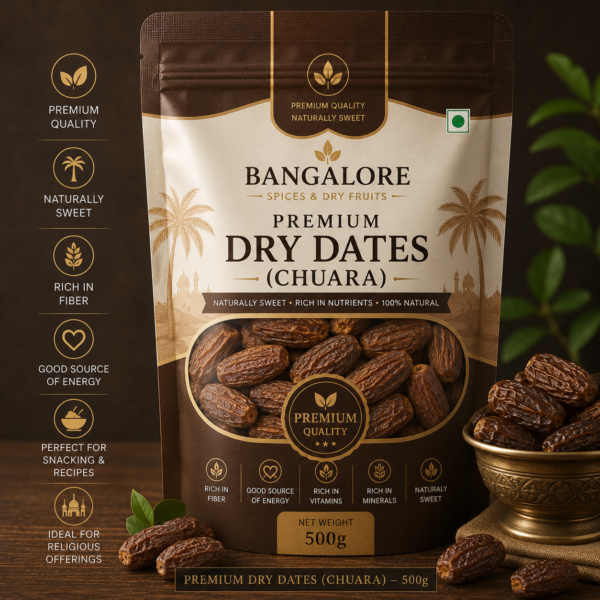 Premium Dry Dates (Chuara) – 500g